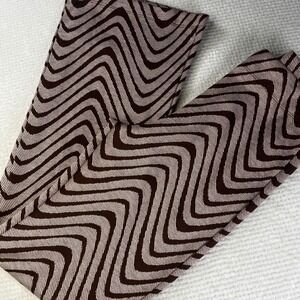 Urban Outfitters Brown Wavy Chevron Jacquard Knit Flare Pants Medium Retro Boho